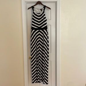 Long, spaghetti strap White House Black Market dress in Large